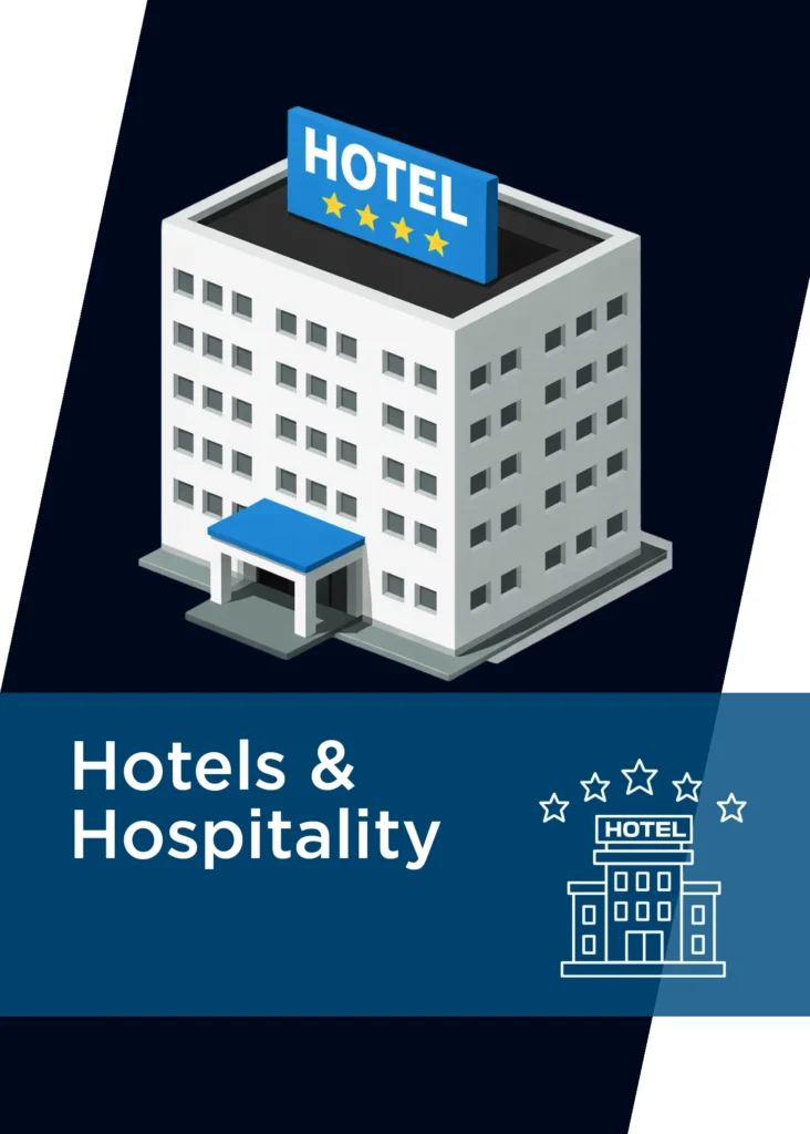 Icon representing Hotels and Hospitality
